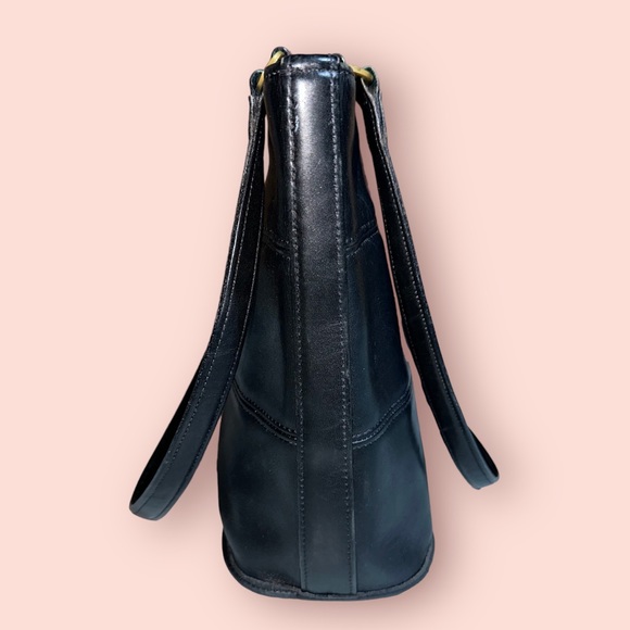 Vintage Coach Tribeca Shopper Handbag Black 9098 - Picture 4 of 10